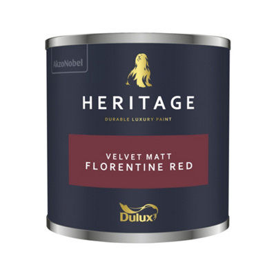 Dulux Trade Dulux Heritage Velvet Matt125Ml Tester PotFlorentine Red from B&Q