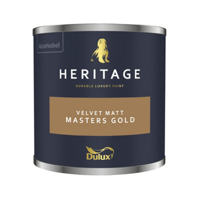 Dulux Trade Dulux Heritage Velvet Matt125Ml Tester PotMasters Gold from B&Q