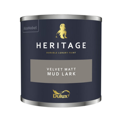 Dulux Trade Dulux Heritage Velvet Matt125Ml Tester PotMud Lark from B&Q
