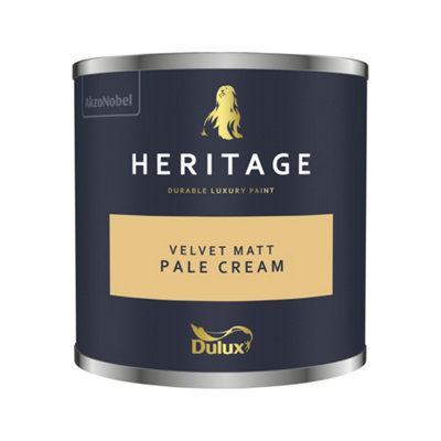 Dulux Trade Dulux Heritage Velvet Matt125Ml Tester PotPale Cream from B&Q