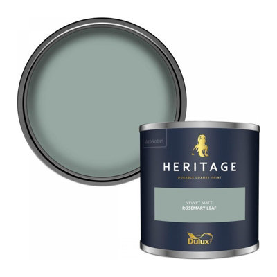 B&Q -  Heritage Velvet Matt Emulsion Tester Pot 125MlRosemary Leaf5381299Perfect For Interior Walls - Image 3