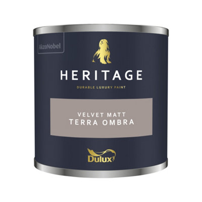 Dulux Trade Dulux Heritage Velvet Matt125Ml Tester PotTerra Ombra from B&Q