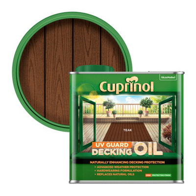 Cuprinol Uv Guard Teak Wood Oil, 2.5L