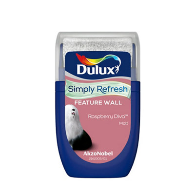 Dulux One Coat Raspberry Diva Matt Emulsion Paint30Ml from B&Q