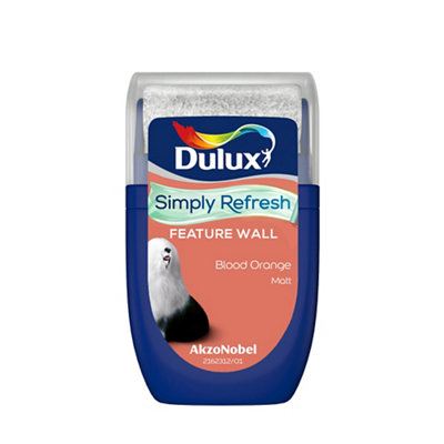 Dulux One Coat Blood Orange Matt Emulsion Paint30Ml from B&Q