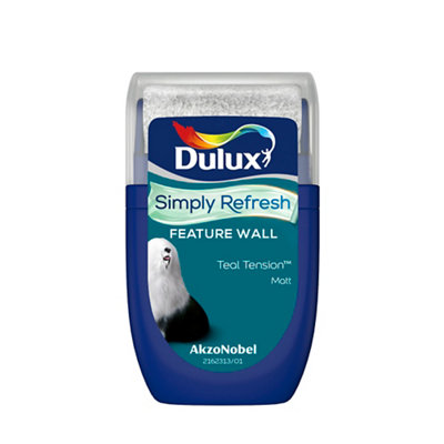 Dulux One Coat Teal Tension Matt Emulsion Paint30Ml from B&Q