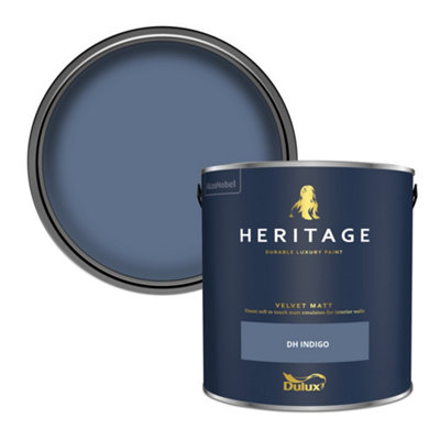 Dulux Heritage Dh Indigo Velvet Matt Wall Paint2.5L from B&Q