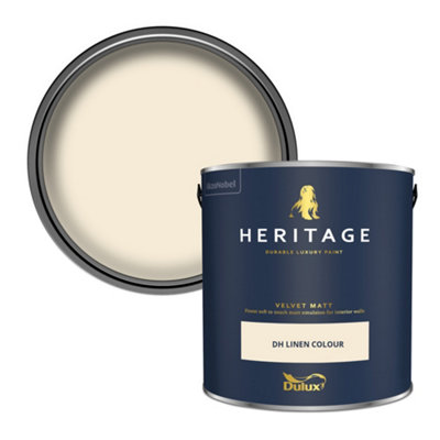 Dulux Heritage Dh Linen Colour Velvet Matt Wall Paint2.5L from B&Q