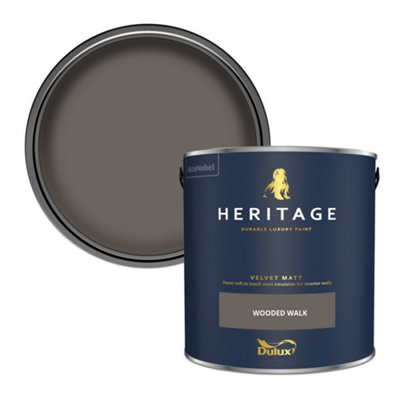 Dulux Heritage Wooded Walk Velvet Matt Wall Paint2.5L from B&Q