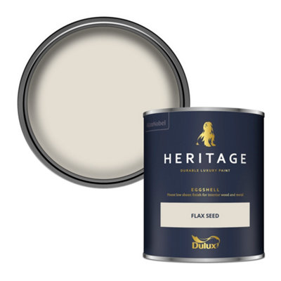 Dulux Heritage Flax Seed Eggshell Metal & Wood Paint750Ml from B&Q