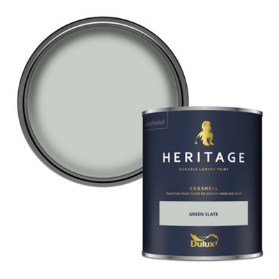 Dulux Heritage Green Slate Eggshell Metal & Wood Paint750Ml from B&Q