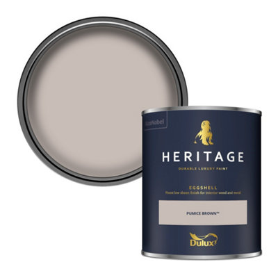 Dulux Heritage Pumice Brown Eggshell Metal & Wood Paint750Ml from B&Q