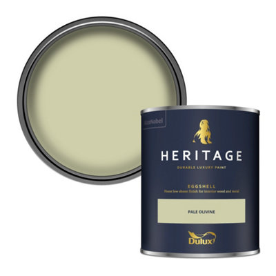 Dulux Heritage Pale Olivine Eggshell Metal & Wood Paint750Ml from B&Q