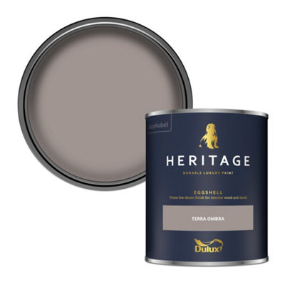 Dulux Heritage Terra Ombra Eggshell Metal & Wood Paint750Ml from B&Q
