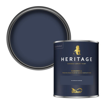 Dulux Heritage Dh Oxford Blue Eggshell Metal & Wood Paint750Ml from B&Q