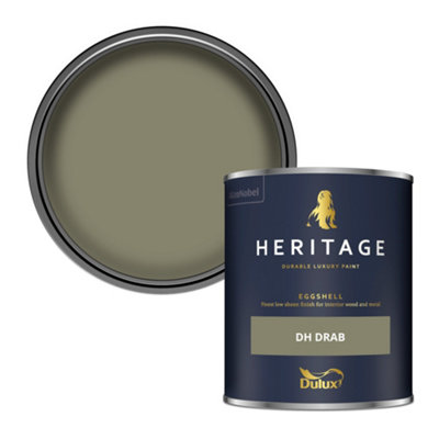 Dulux Heritage Dh Drab Eggshell Metal & Wood Paint750Ml from B&Q