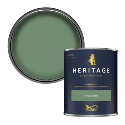 Dulux Heritage Dh Grass Green Eggshell Metal & Wood Paint750Ml from B&Q