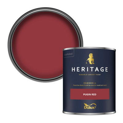Dulux Heritage Pugin Red Eggshell Metal & Wood Paint750Ml from B&Q