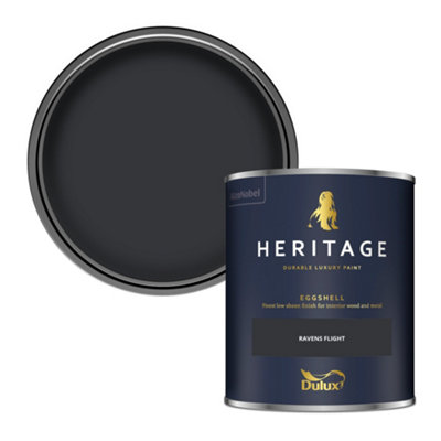 Dulux Heritage Ravens Flight Eggshell Metal & Wood Paint750Ml from B&Q