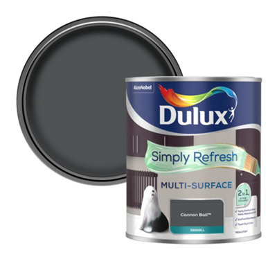 Dulux Simply Refresh Cannon Ball Eggshell Multi-Surface Emulsion Paint, 750Ml