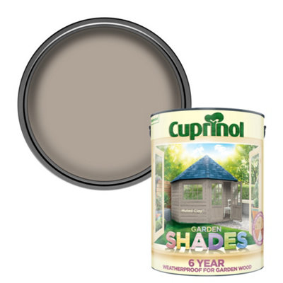 Cuprinol Garden Shades Muted Clay Matt Exterior Protector Garden Wood Paint, 5L Tub