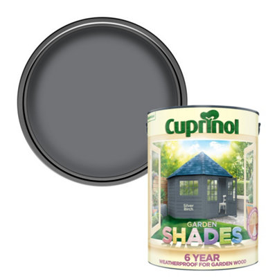 Cuprinol Garden Shades Silver Birch Exterior Protector Garden Wood Paint, 5L Tub