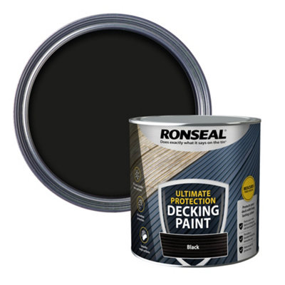 Ronseal Ultimate Protection Matt Black Decking Paint2.5L from B&Q