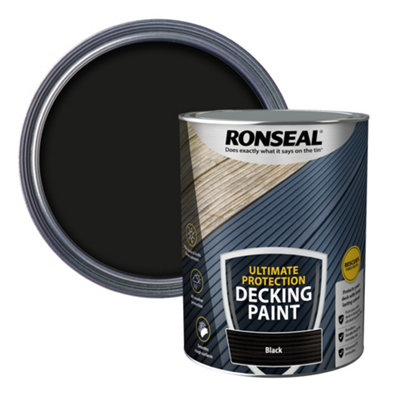 Ronseal Ultimate Protection Matt Black Decking Paint5L from B&Q