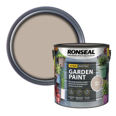B&Q -  Warm Stone Matt Multi-Surface Exterior Protector Garden Paint2.5L Tin