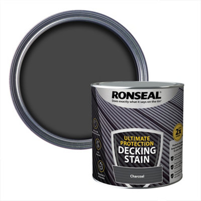 Ronseal Ultimate Protection Charcoal Matt Decking Wood Stain2.5L from B&Q
