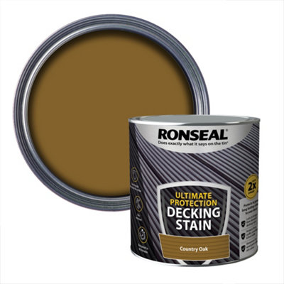 Ronseal Ultimate Protection Country Oak Matt Decking Wood Stain2.5L from B&Q