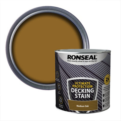 Ronseal Ultimate Protection Medium Oak Matt Decking Wood Stain2.5L from B&Q