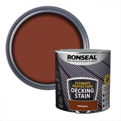 Ronseal Ultimate Protection Rich Mahogany Matt Decking Wood Stain2.5L from B&Q