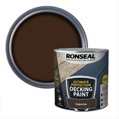 Ronseal Ultimate Protection Matt English Oak Decking Paint2.5L from B&Q
