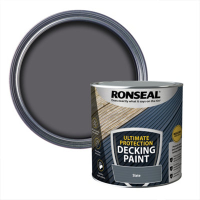 Ronseal Ultimate Protection Matt Slate Decking Paint2.5L from B&Q