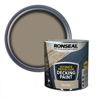 Ronseal Ultimate Protection Matt Warm Stone Decking Paint2.5L from B&Q