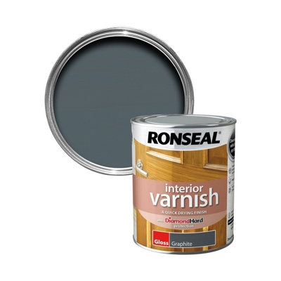 Ronseal Graphite Gloss Skirting Wood Varnish750Ml from B&Q