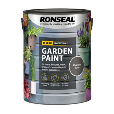 Ronseal Garden PaintCharcoal Grey5 Litre from B&Q