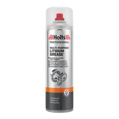 Holts Lithium Grease Spray Multi Purpose Friction Corrosion Lubricates 500Ml from B&Q