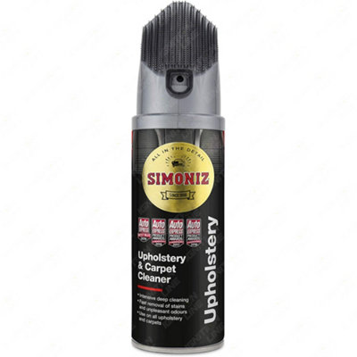 Simoniz Car Upholstery Fabric & Carpet Cleaner Foam Stain Remover Brush 400Ml from B&Q