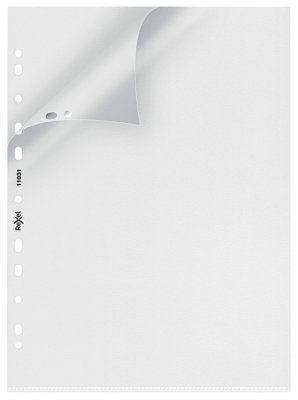 Rexel Nyrex Premium A4 Punched PocketsTop & Left OpeningEmbossedPack Of 2511031 from B&Q