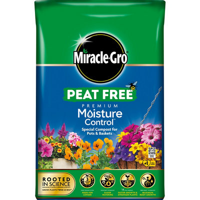 B&Q -  Moisture Control Peat-Free Compost 40L