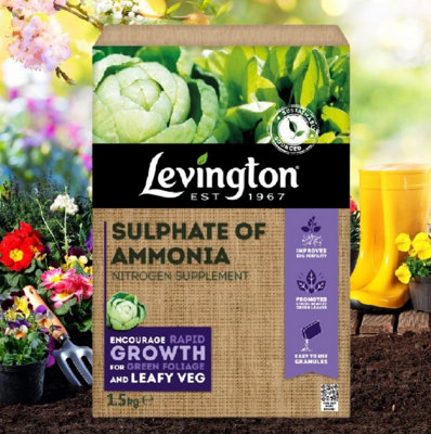 Levington All Purpose Plant Food Sulphate Of Ammonia Nitrogen Supplement 1.5Kg from B&Q
