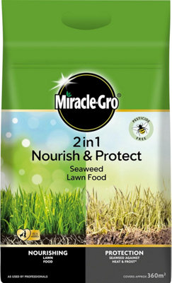 Miracle-Gro Nourish & Protect Seaweed Lawn Food 360M2 from B&Q