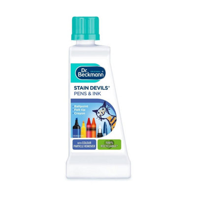 Dr. Beckmann Stain Devils Pen & Ink Remover 50MlBallpointFelt TipCrayonColour ParticleTough On Stains from B&Q
