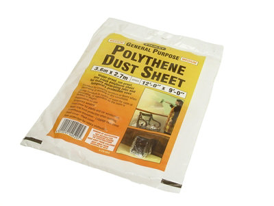 B&Q -  Stasgptq Polythene Dust Sheet 3.6 X 2.7M Sta429934