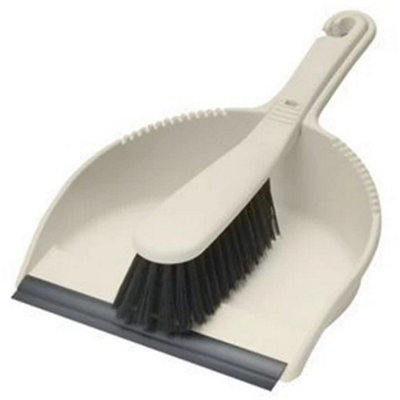 Addis Stiff Dustpan & Brush Linen from B&Q