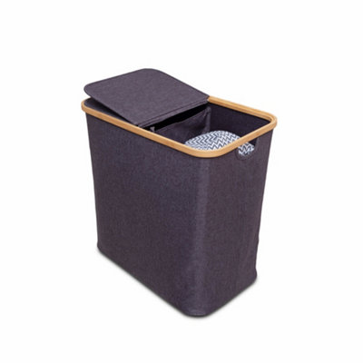 B&Q -  85L Twin Compart Laundry Hamper -