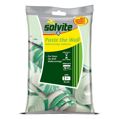 Solvite Paste The Wall Wallpaper Adhesive 230G5 Rolls from B&Q