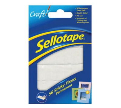 B&Q -  Sticky Fixers Permanent 12mmx25mm (56 Pack) 1445423